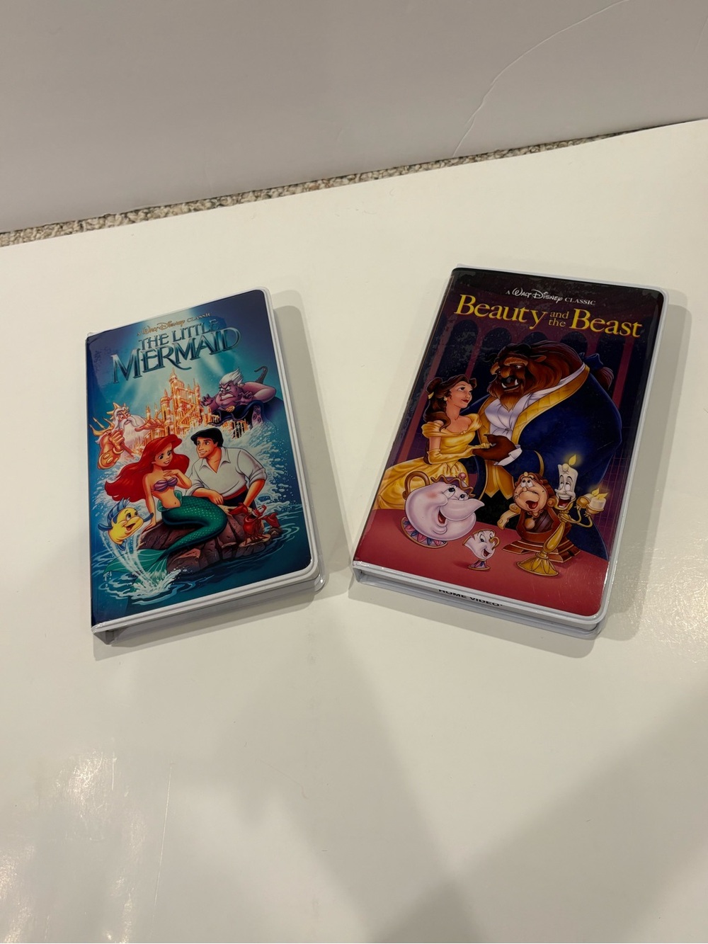Disney VHS Notebooks- Little Mermaid and Beauty and the Beast